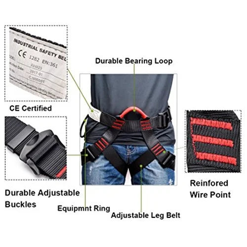 Outdoor Climbing Harness Protect Waist Safety Harness National Standard Half Body - My Store