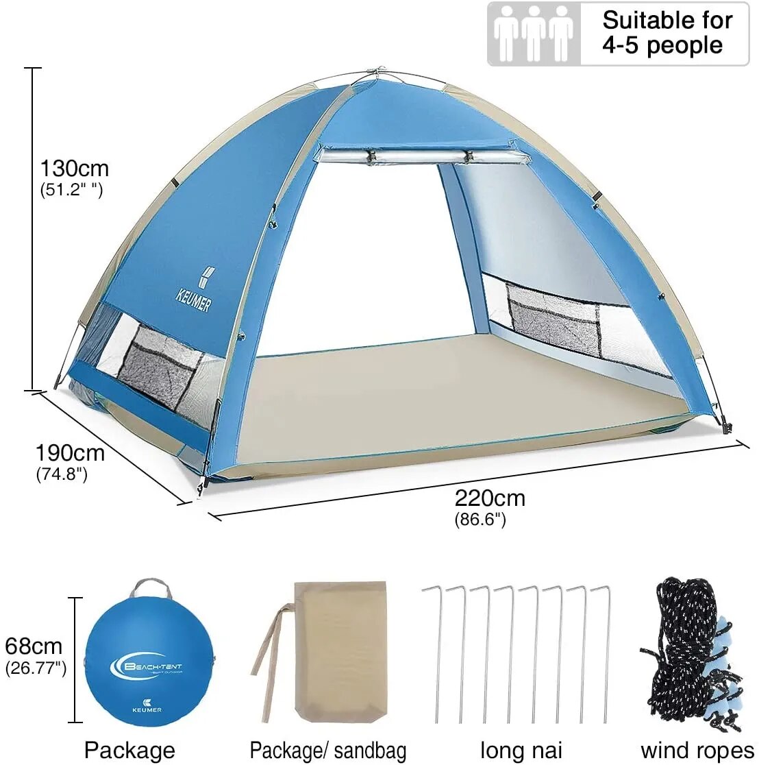 Quick Automatic Opening Tent 2-3 People - My Store