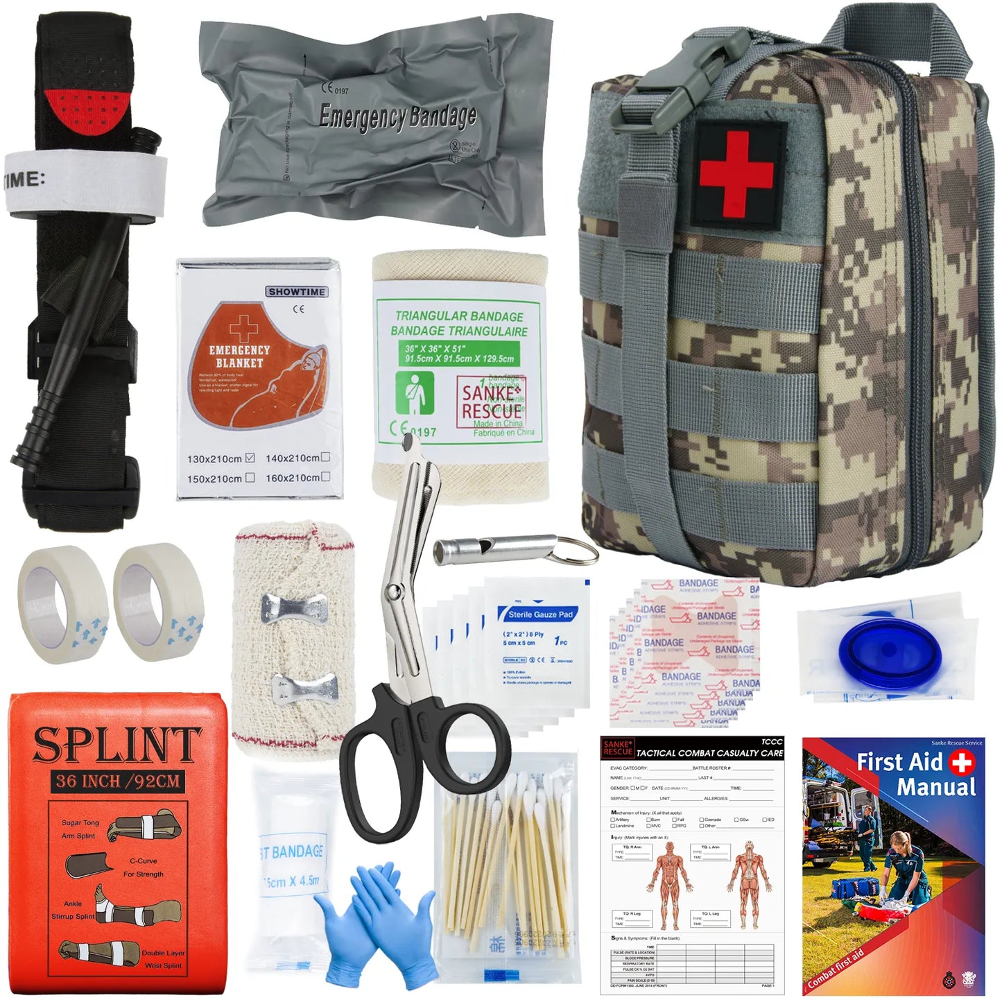 Military IFAK Trauma Survival  Kit First Aid Medical Pouch - My Store