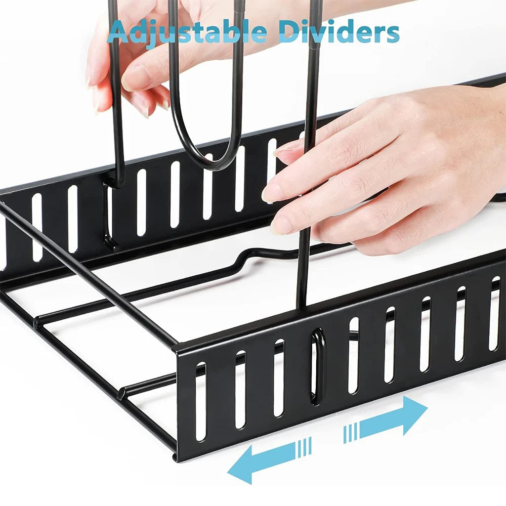 8 Tiers Pan Pot Organizer Rack Kitchen Organization