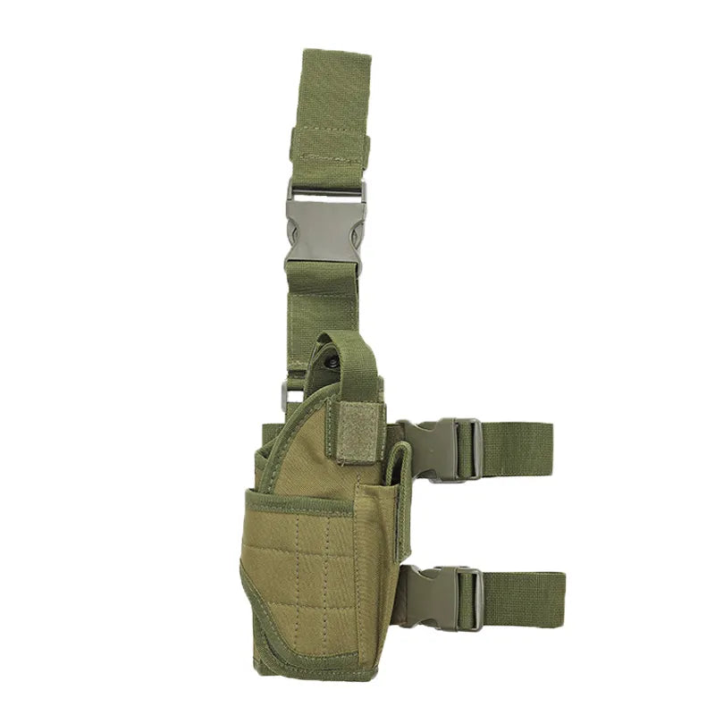 JSJM New CS Tactical Gun Holster Right Handed Tactical Thigh Pistol Bag Pouch Legs Harness