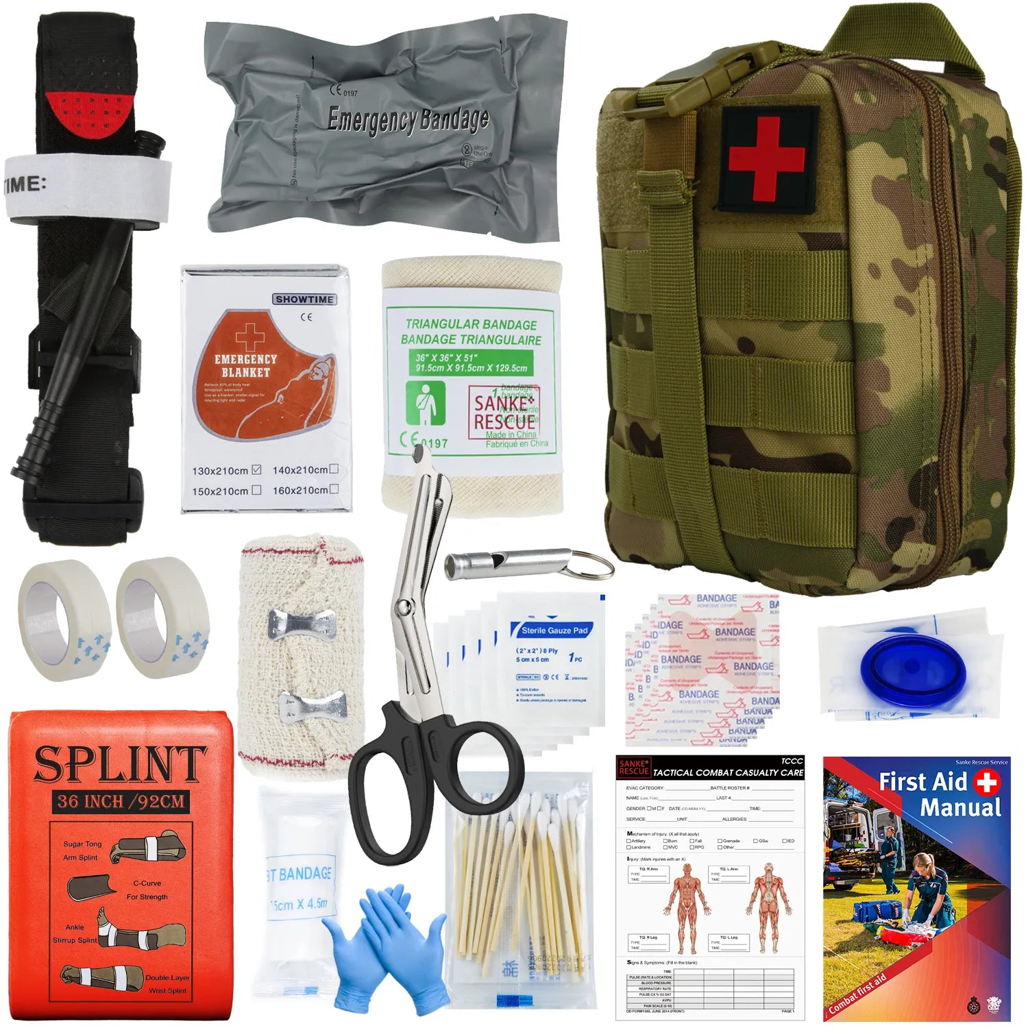 Military IFAK Trauma Survival  Kit First Aid Medical Pouch - My Store