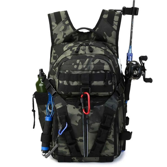 Men Fishing Lure Rod Box Bag Camping Climbing Backpack - My Store