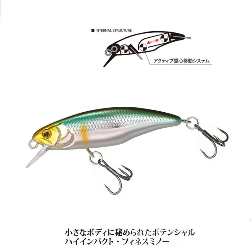 2023 New Model Sinking Minnow Fishing Lures 52mm 4.5g Jerkbait Bass Pike Carkbait Wobblers