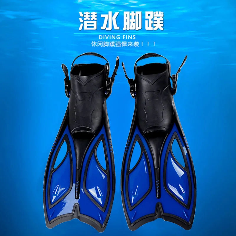 Professional Scuba Diving Fins Adult Adjustable Swimming Shoes Silicone Long Submersible Snorkeling Foot Monofin Diving Flippers