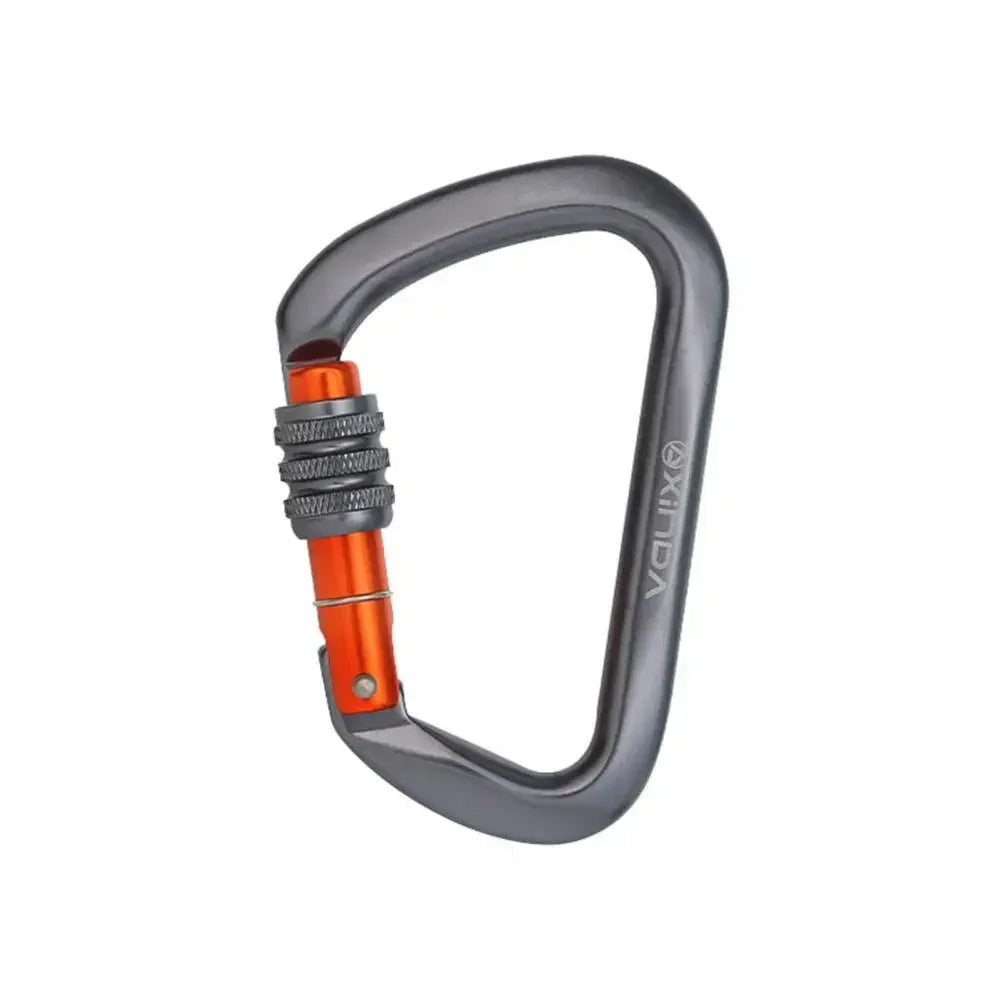 Climbing Carabiner Anti-oxidation Wear Resistant Accessory O-Shape D-Shape Screw Climbing Lock for Mountaineering