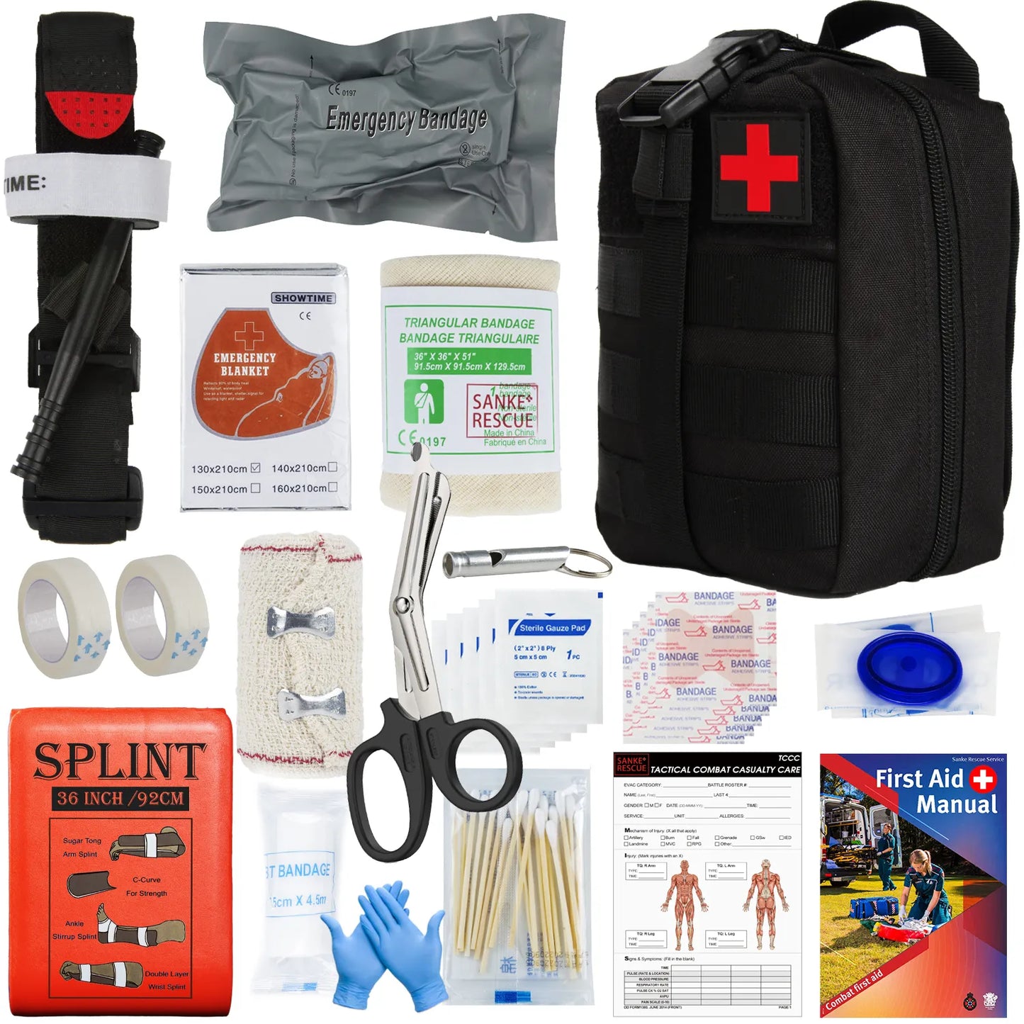 Military IFAK Trauma Survival  Kit First Aid Medical Pouch - My Store