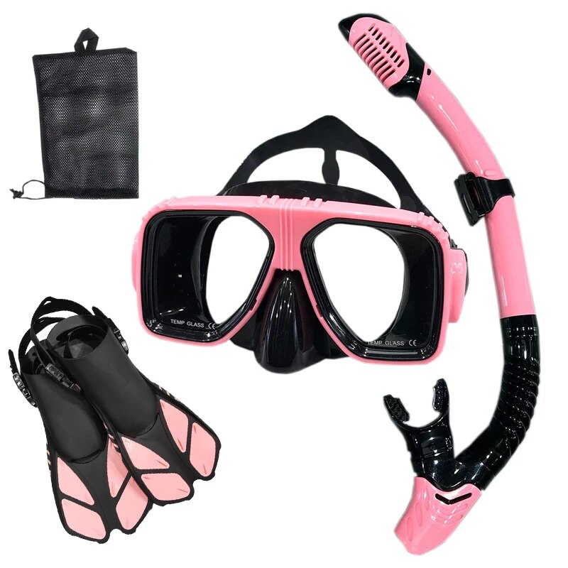 Snorkel Diving Mask  and  Goggles Diving Swimming Tube Set  Adult Unisex - My Store