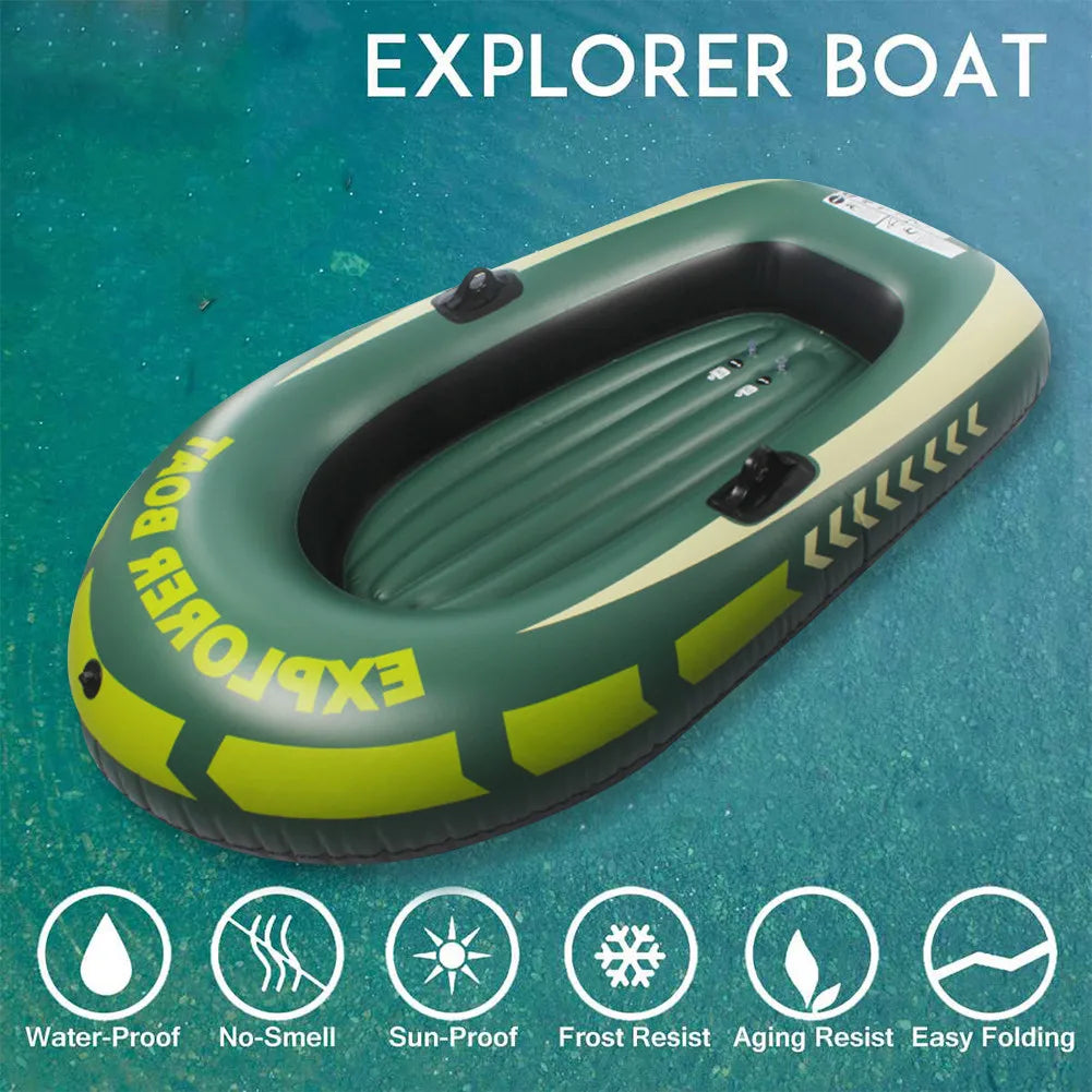 New Adults Inflatable Boat Kayak Canoe Fishing Boat With Double1/2/3 Person Outdoor Rafting Fishing Boats Raft For Lake