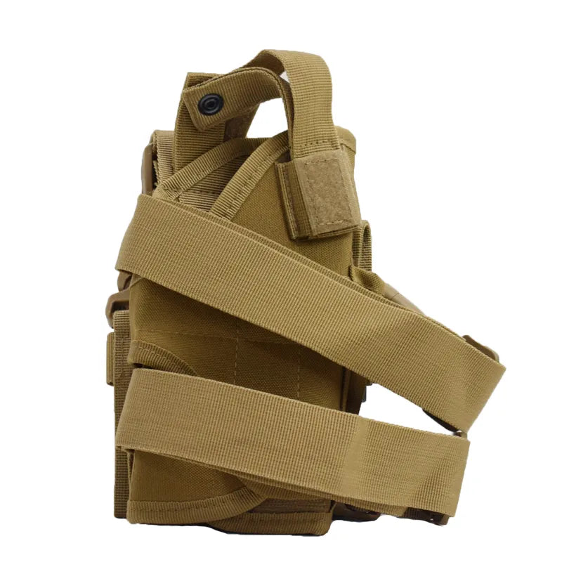 JSJM New CS Tactical Gun Holster Right Handed Tactical Thigh Pistol Bag Pouch Legs Harness